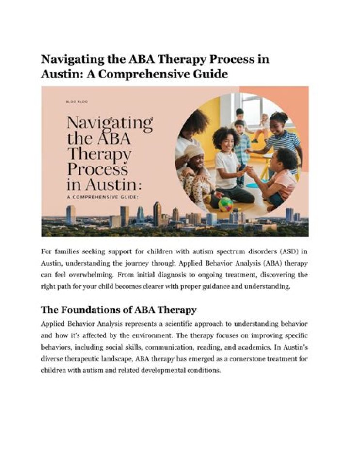 ABA Therapy in Austin: Comprehensive Guide to Finding the Best Services