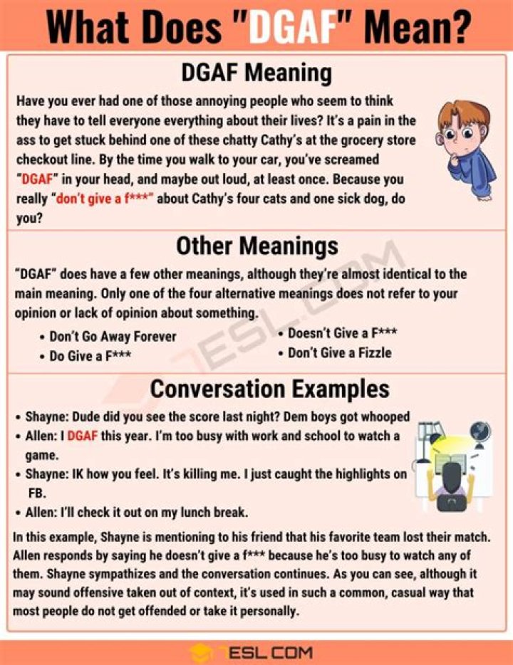 What Does DGAF Acronym Mean? A Comprehensive Guide to Understanding and Using It